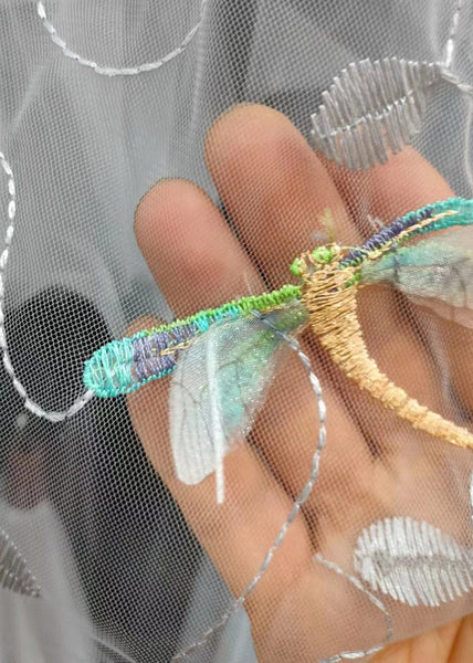 Italian Grey Embroidered High Waist Tulle Skirts Spring QQ1035 Ada Fashion