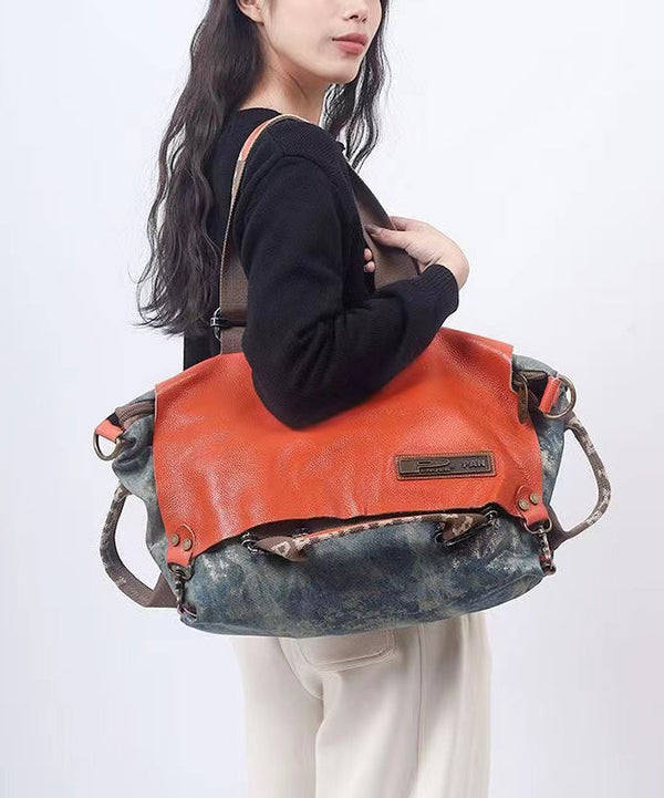Italian Large Capacity Print Versatile Satchel Bag Handbag Ada Fashion