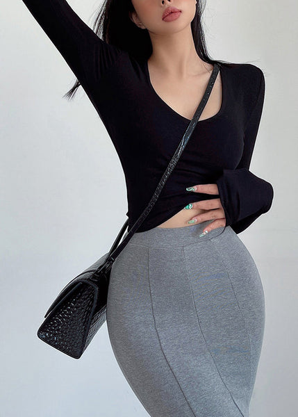 Italian White O Neck Slim Fit Short Cotton T Shirt Fall AL1078 Genistyle Shop