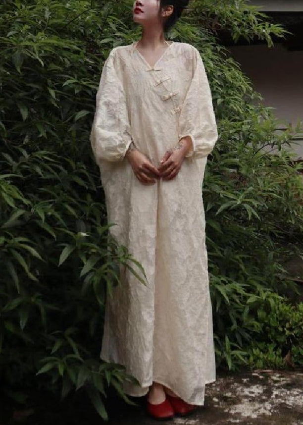 Beige Pieces Side Jacquard Set Button Two Fall Cotton Open FashionChic