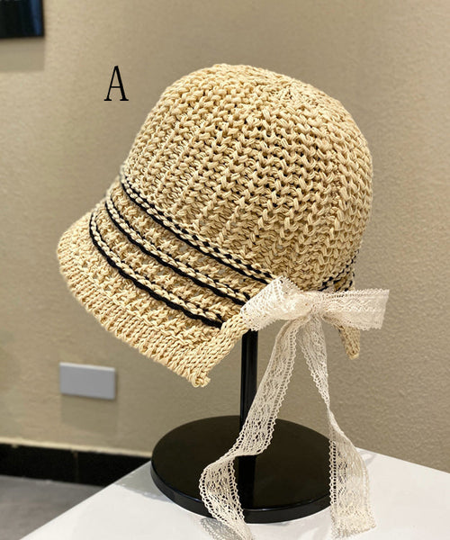 Bow Hat Bucket Japanese Style Breathable Versatile FashionChic