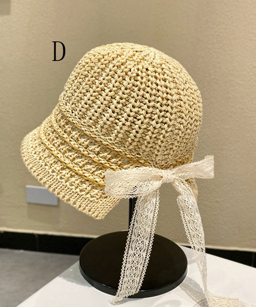 Bow Hat Bucket Japanese Style Breathable Versatile FashionChic