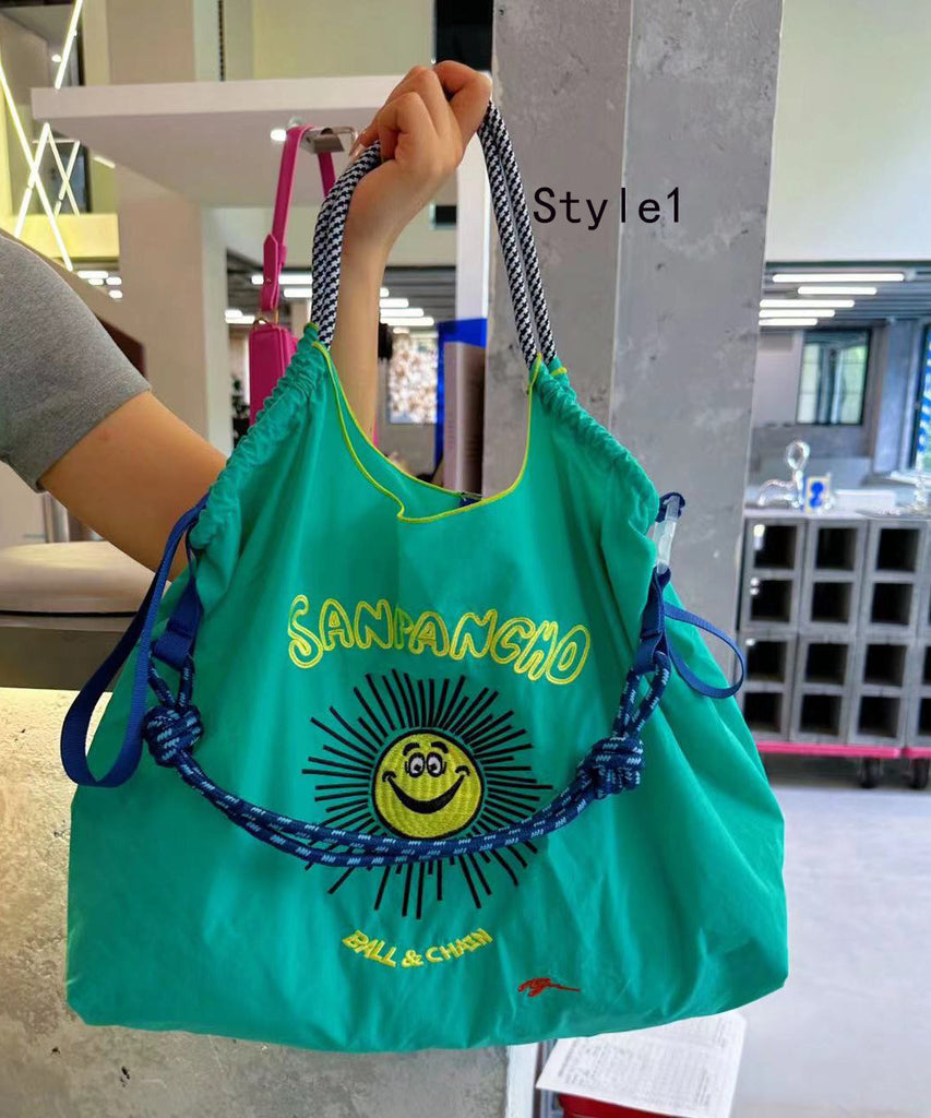 Japanese Style Embroidered Nylon Satchel Bag Handbag SX1013 Ada Fashion