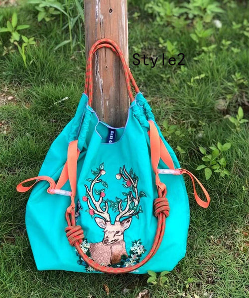 Japanese Style Embroidered Nylon Satchel Bag Handbag SX1013 Ada Fashion