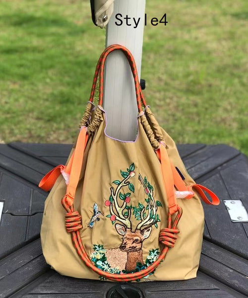 Japanese Style Embroidered Nylon Satchel Bag Handbag SX1013 Ada Fashion