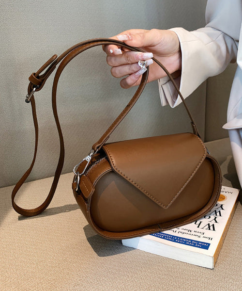 Crossbody Coffee Leather Fashion Korean Calf Bag FashionChic