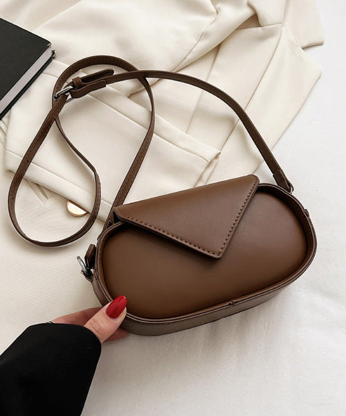 Crossbody Coffee Leather Fashion Korean Calf Bag FashionChic