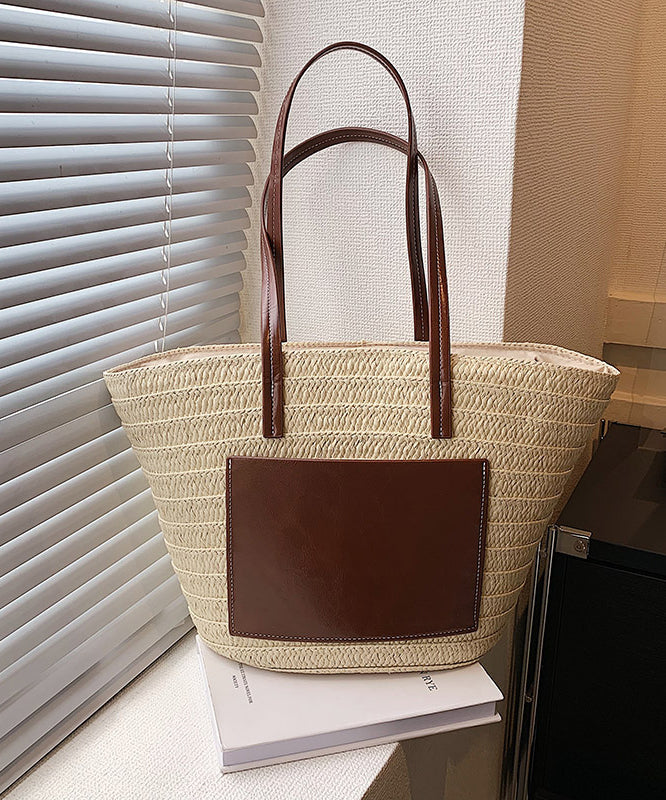 Korean Versatile Large Capacity Straw Woven Satchel Bag Handbag HJ1048 Ada Fashion