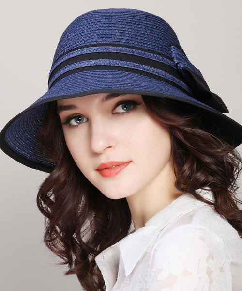 Bucket Versatile Straw Version White Woven Hat Korean Foldable FashionChic