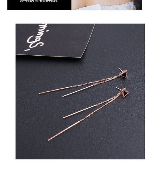 Earring Drop Chain FashionChic