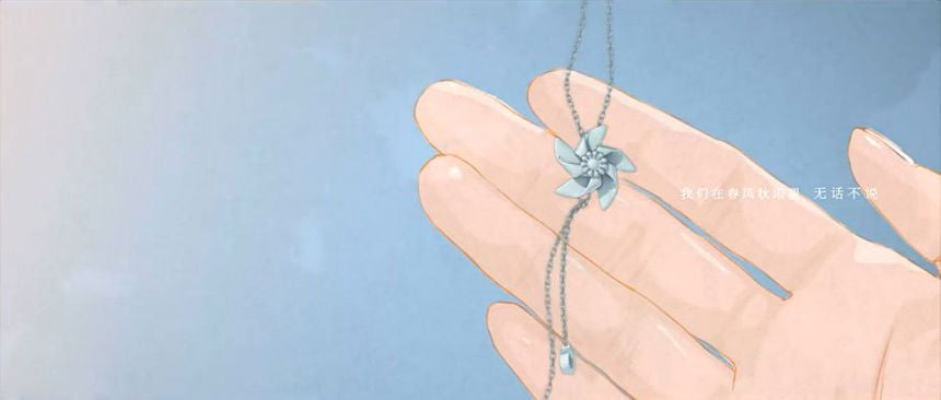 Necklace Pendant Silver Rhinestone 925 Sterling Windmill FashionChic