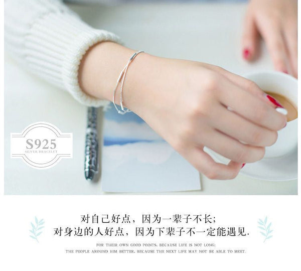 Bracelet Bar Segment 925 Sterling Silver FashionChic