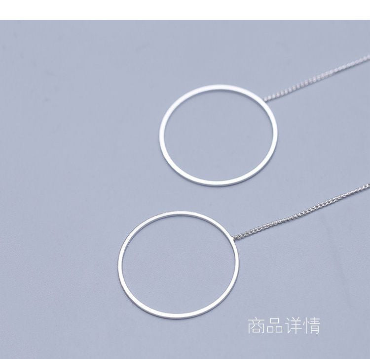 Sterling Silver Earring Drop Hoop 925 FashionChic