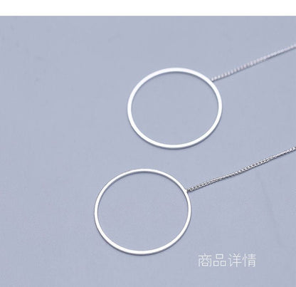 Sterling Silver Earring Drop Hoop 925 FashionChic