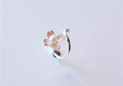 Ring 925 Floral Sterling Silver Open FashionChic