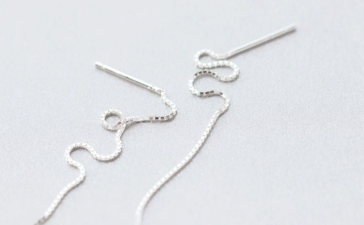 Drop 925 Sterling Earring Leaf Silver FashionChic