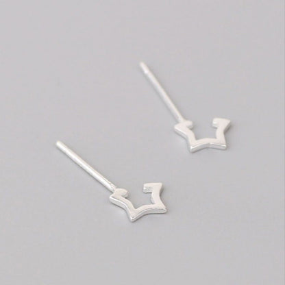 925 Silver Earring Star Open Sterling FashionChic