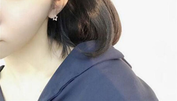 925 Silver Earring Star Open Sterling FashionChic