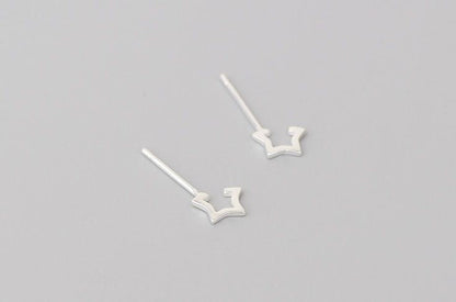 925 Silver Earring Star Open Sterling FashionChic