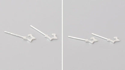 925 Silver Earring Star Open Sterling FashionChic