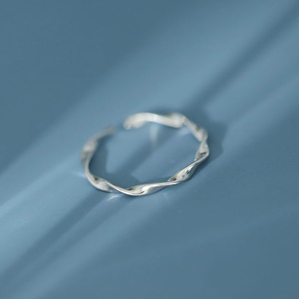 Silver Ring Twisted Sterling FashionChic