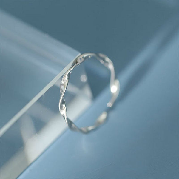 Silver Ring Twisted Sterling FashionChic