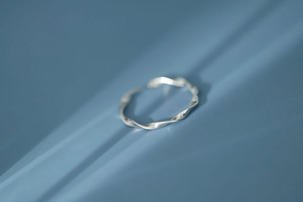 Silver Ring Twisted Sterling FashionChic