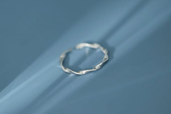 Silver Ring Twisted Sterling FashionChic
