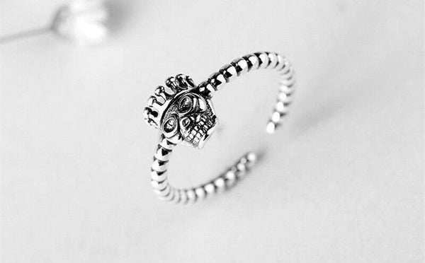 Ring Silver Open Skull Sterling FashionChic