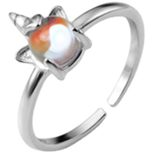 Ring Sterling Unicorn Open Silver FashionChic