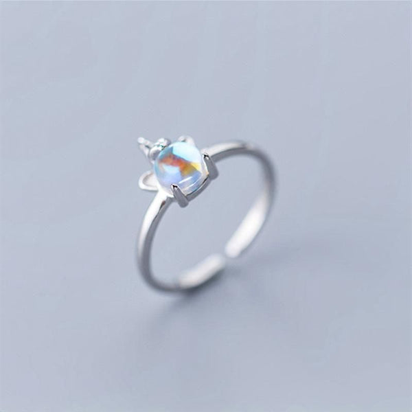 Ring Sterling Unicorn Open Silver FashionChic