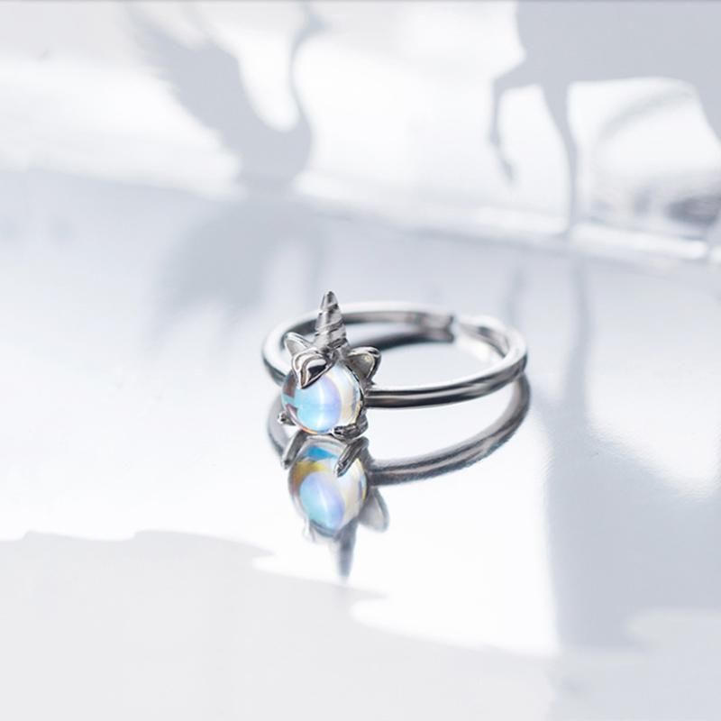 Ring Sterling Unicorn Open Silver FashionChic
