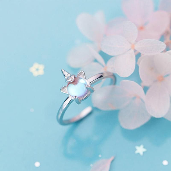 Ring Sterling Unicorn Open Silver FashionChic