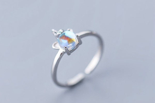 Ring Sterling Unicorn Open Silver FashionChic