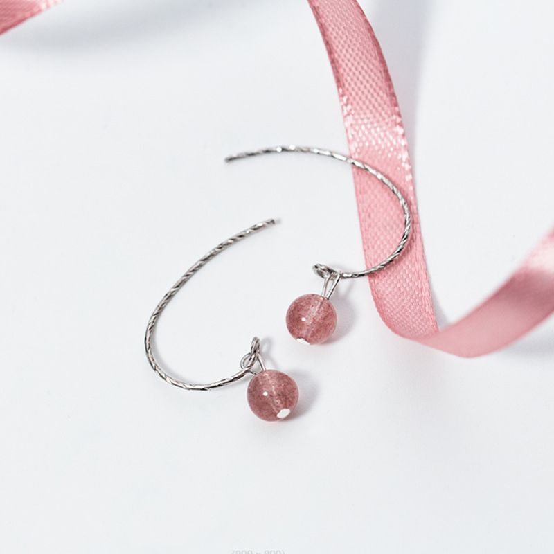 Sterling Dangle Crystal Faux Earring Silver FashionChic