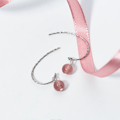 Sterling Dangle Crystal Faux Earring Silver FashionChic