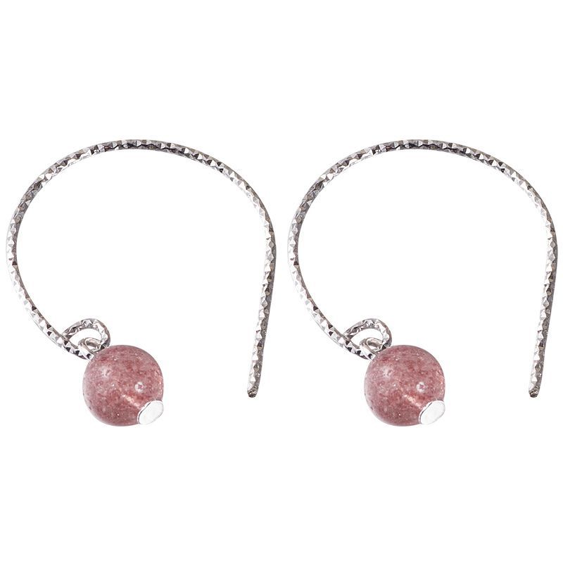 Sterling Dangle Crystal Faux Earring Silver FashionChic