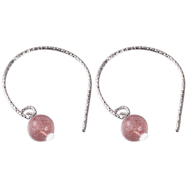 Sterling Dangle Crystal Faux Earring Silver FashionChic