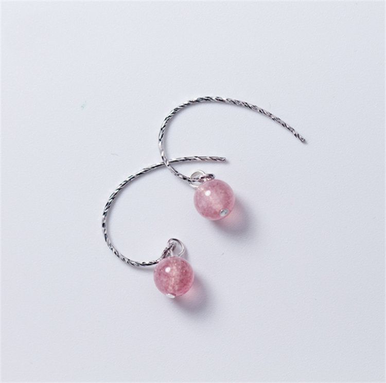 Sterling Dangle Crystal Faux Earring Silver FashionChic