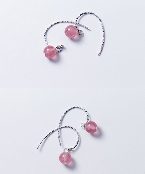 Sterling Dangle Crystal Faux Earring Silver FashionChic