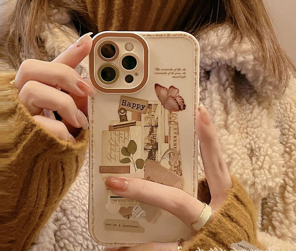 Retro Print Phone Case FashionChic
