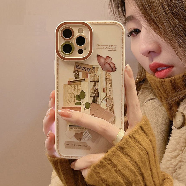Retro Print Phone Case FashionChic