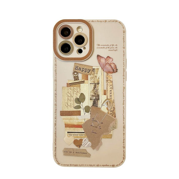 Retro Print Phone Case FashionChic
