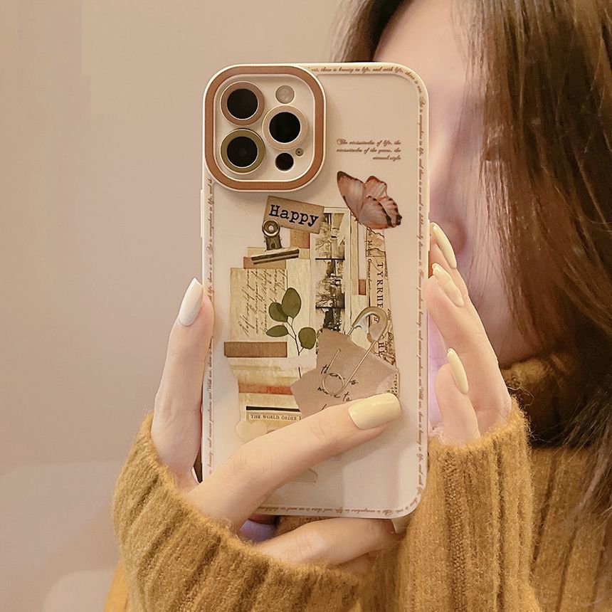 Retro Print Phone Case FashionChic