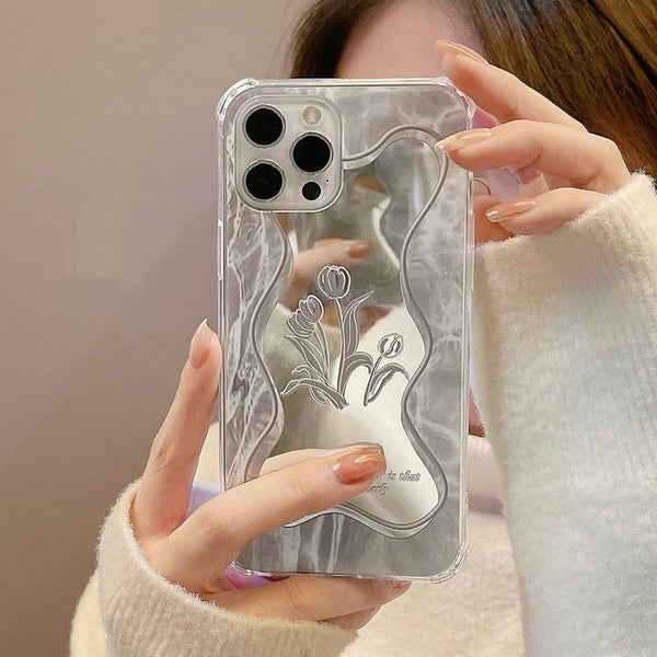 Flower Phone Mirrored Case FashionChic