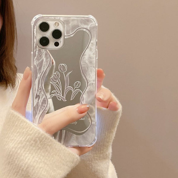 Flower Phone Mirrored Case FashionChic