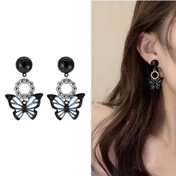 Dangle Butterfly Earring Alloy FashionChic