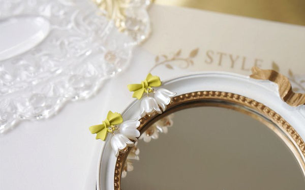 Alloy Earring Flower Bow FashionChic