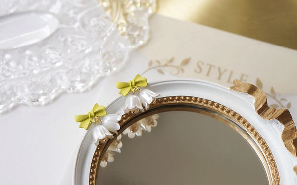 Alloy Earring Flower Bow FashionChic