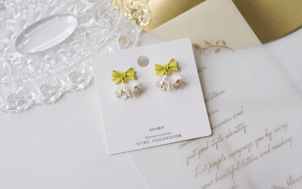 Alloy Earring Flower Bow FashionChic